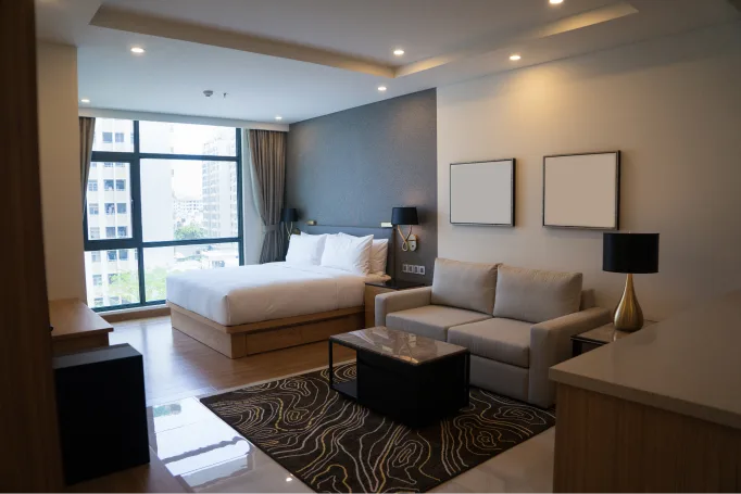 Hotel accommodation for business travellers